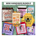 Embroidery Garden Mini Hangings Bundle in-the-hoop embroidery designs