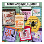 Embroidery Garden Mini Hangings Bundle in-the-hoop embroidery designs