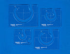 Westalee Design Miniature Baptist Fan 4Pc Template Set