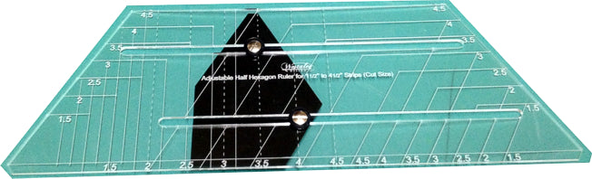 Westalee Design Adjustable Half Hexagon Ruler