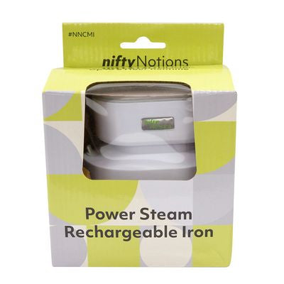 Nifty Notions Steam Charge Rechargeable Mini Iron — product view 2