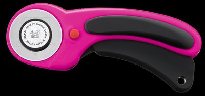 OLFA 45 mm Ergonomic Rotary Cutter – Magenta