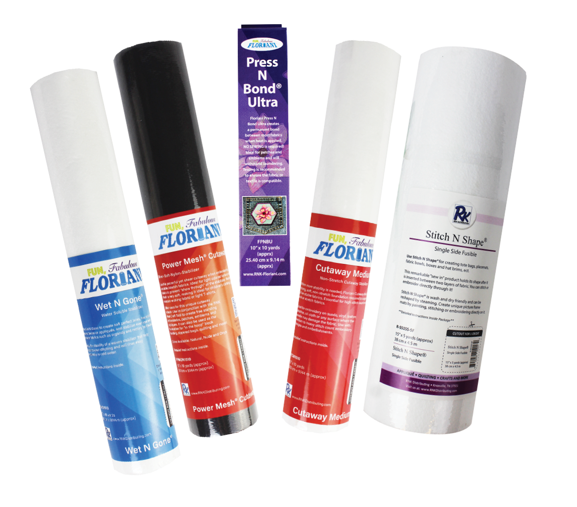 Floriani Patches & Postcards Stabilizer Bundle