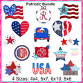 Creative Appliques Patriotic Applique & Embroidery Bundle - Sew Nation USA Exclusive