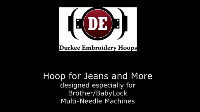 Durkee 5" X 9" (12.5cm x 24cm) Rectangular Hoop, 400 MM Needle Spacing, Meistergram Compatible – Durkee 5 x 9 hoop demonstration video
