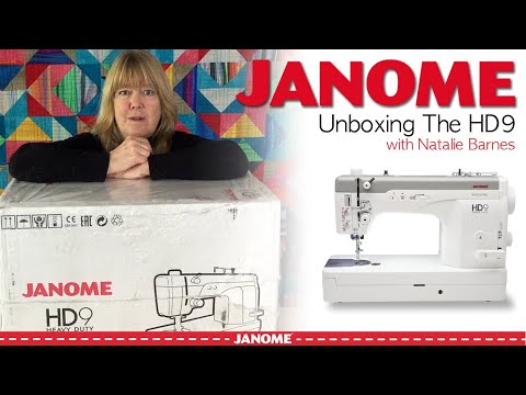 “Unboxing the Janome HD9 Professional” with Natalie Barnes of Beyond the Reef Patterns