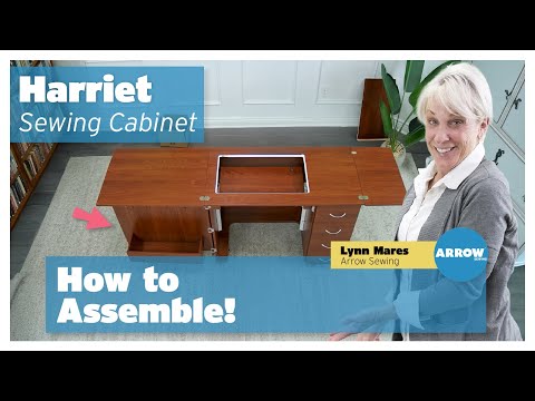 Arrow Sewing Harriet Sewing Cabinet assembly video