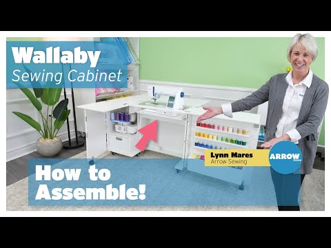 Kangaroo Wallaby Sewing Cabinet assembly video by Arrow Sewing