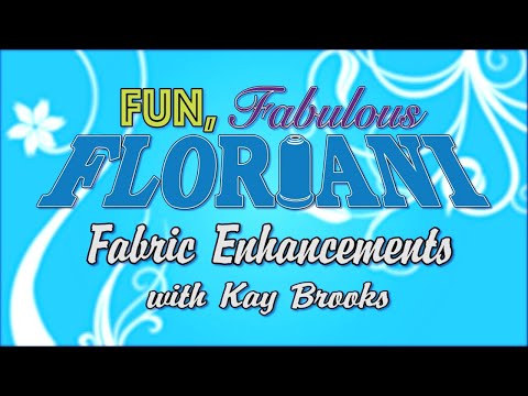 Floriani Dream Weave Fusible Fabric Prep — Floriani demonstration 1