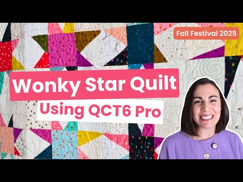 QCT6 Pro project demonstration: Wonky Star quilt