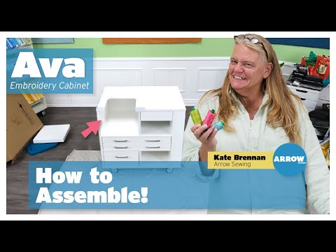 Kangaroo Ava Embroidery Cabinet assembly guide by Arrow Sewing