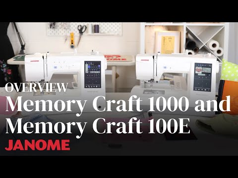 Janome Memory Craft 100E embroidery features demonstration