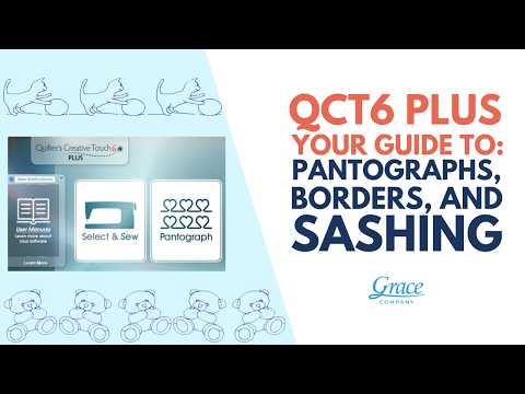 QCT6 Plus: pantographs, borders and sashing