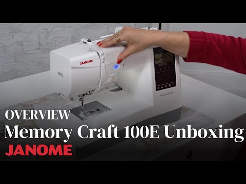 Janome Memory Craft 100E embroidery machine overview