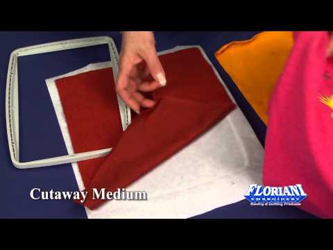 Floriani Medium Non-Fusible Cutaway — 20" × 100 yd — Floriani demonstration 1