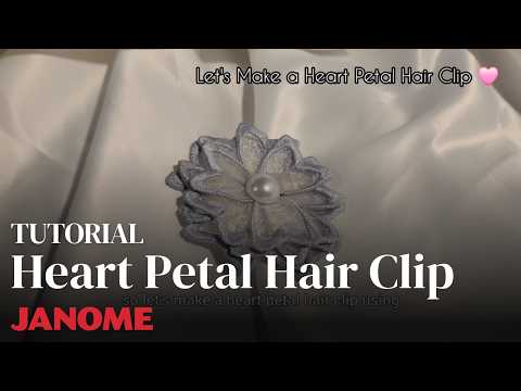 How to Embroider a Valentine's Day Hair Accessory | Janome Skyline S9 Tutorial