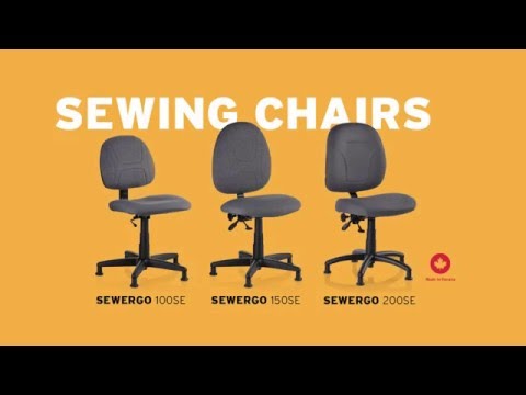 Reliable SewErgo 200SE Ergonomic Sewing Chair with Glides product video
