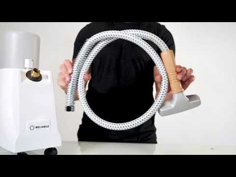 Reliable Vivio 170GC Professional Garment Steamer with Metal Head product video