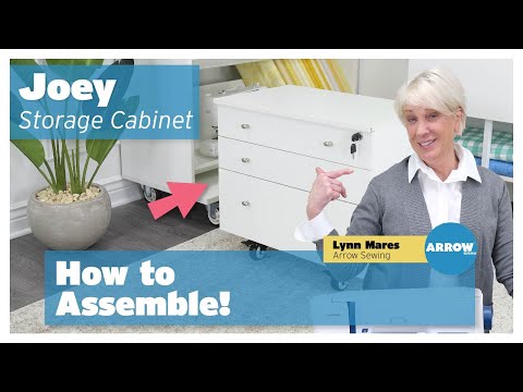 Kangaroo Joey Storage Cabinet assembly video by Arrow Sewing