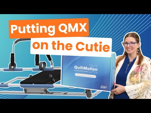 QuiltMotion X assembly on the Cutie Breeze frame