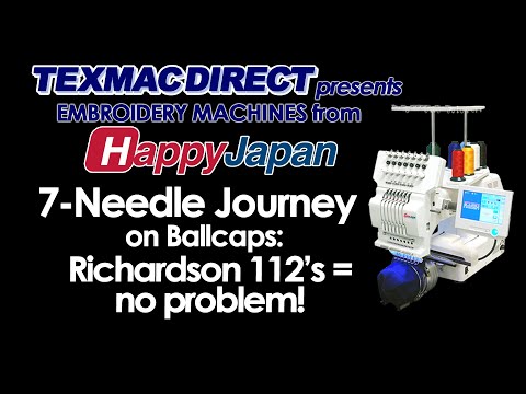HappyJapan HCH-701P embroidery demonstration