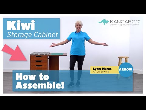 Kangaroo Kiwi Storage Cabinet assembly video by Arrow Sewing
