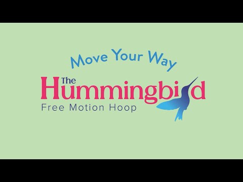 Hummingbird free-motion quilting hoop overview
