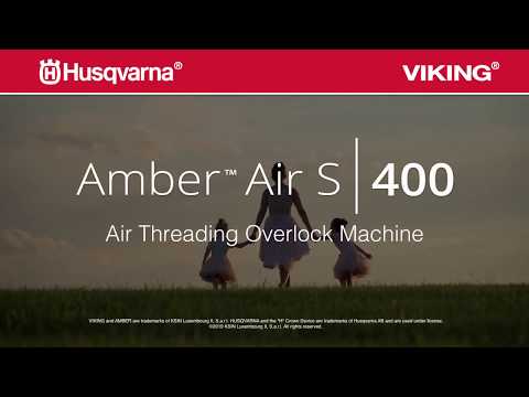 HUSQVARNA® VIKING® AMBER™ Air S | 400 Overlock Machine video