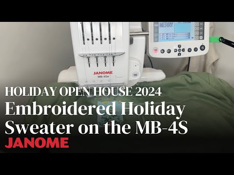 Janome MB-4S four-needle embroidery machine overview