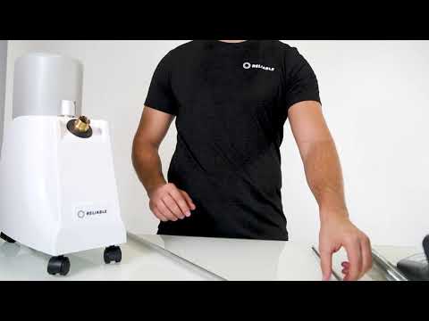 Reliable Vivio 120GC Professional Garment Steamer with Fabric Brush product video