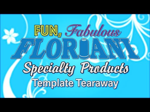 Floriani Template Tearaway Printable Sheets — 25 Pack — Floriani demonstration 1
