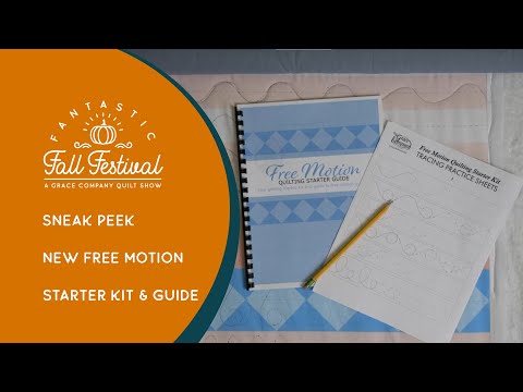 Free Motion Quilting Starter Kit and guide overview
