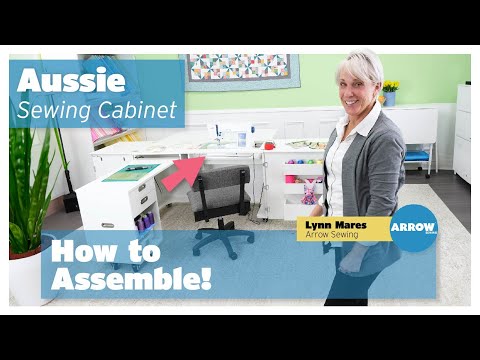 Kangaroo Aussie Sewing Cabinet assembly video by Arrow Sewing
