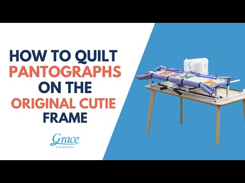Pantograph quilting with a laser: Cutie frame demonstration