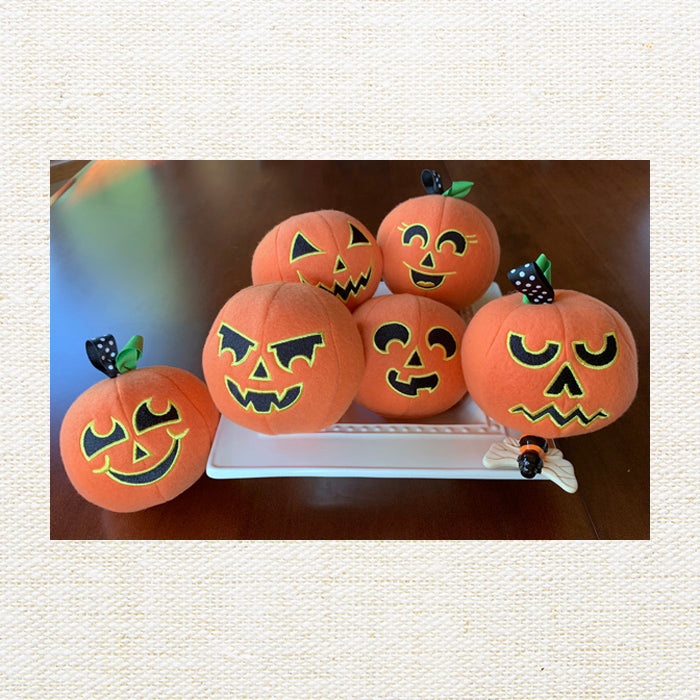 Embroidery Garden Pumpkin Snowballs Set 2 included in Snowball Bundle