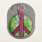 Embroidery Garden Peace Sign Coin Pouch included in Small Bags and Pouches Bundle