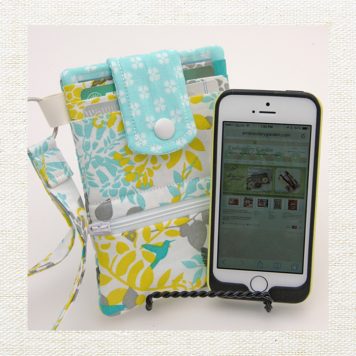 Embroidery Garden Phone Wallet included in Small Bags and Pouches Bundle