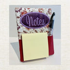 Embroidery Garden Sticky Note Pad Frame Holder included in Desk to Dorm Bundle