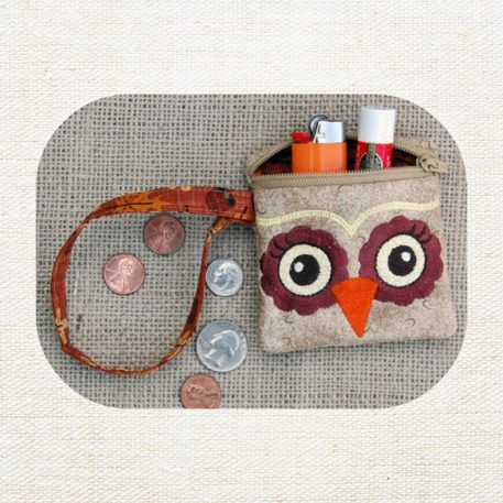 Embroidery Garden Small Owl Wristlet included in Small Bags and Pouches Bundle