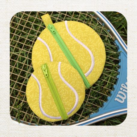 Embroidery Garden Tennis Ball Pouch Set included in Small Bags and Pouches Bundle