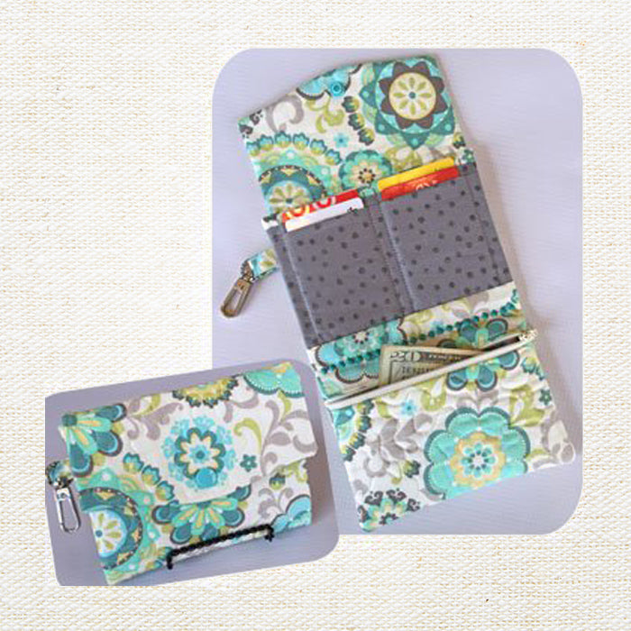 Embroidery Garden TriFold Wallet included in Personal Items Bundle