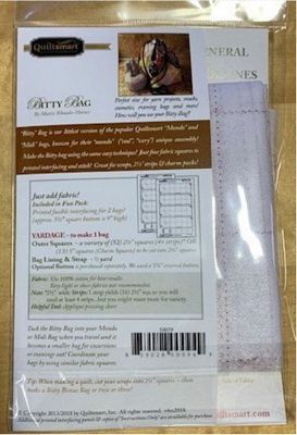 Quiltsmart Bitty Bag Pattern & Printed Interfacing Pack — product view 2