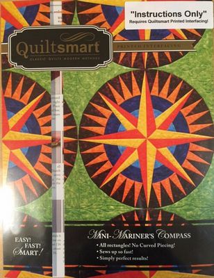 Quiltsmart Mini Mariner’s Compass Pattern & Interfacing Pack — product view 1