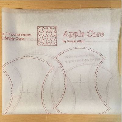 Quiltsmart Apple Core Pattern & Printed Interfacing Pack — product view 4