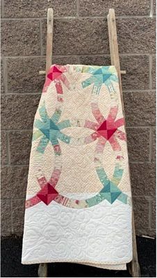 Quiltsmart Double Wedding Ring Classic Pattern & Interfacing Pack — product view 4