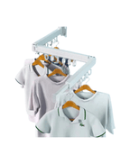 Iron-A-Way Wall Mounted Z-Fold Drying Rack folded view