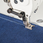 Reliable 2620ZW zig-zag stitch sample and presser foot in use