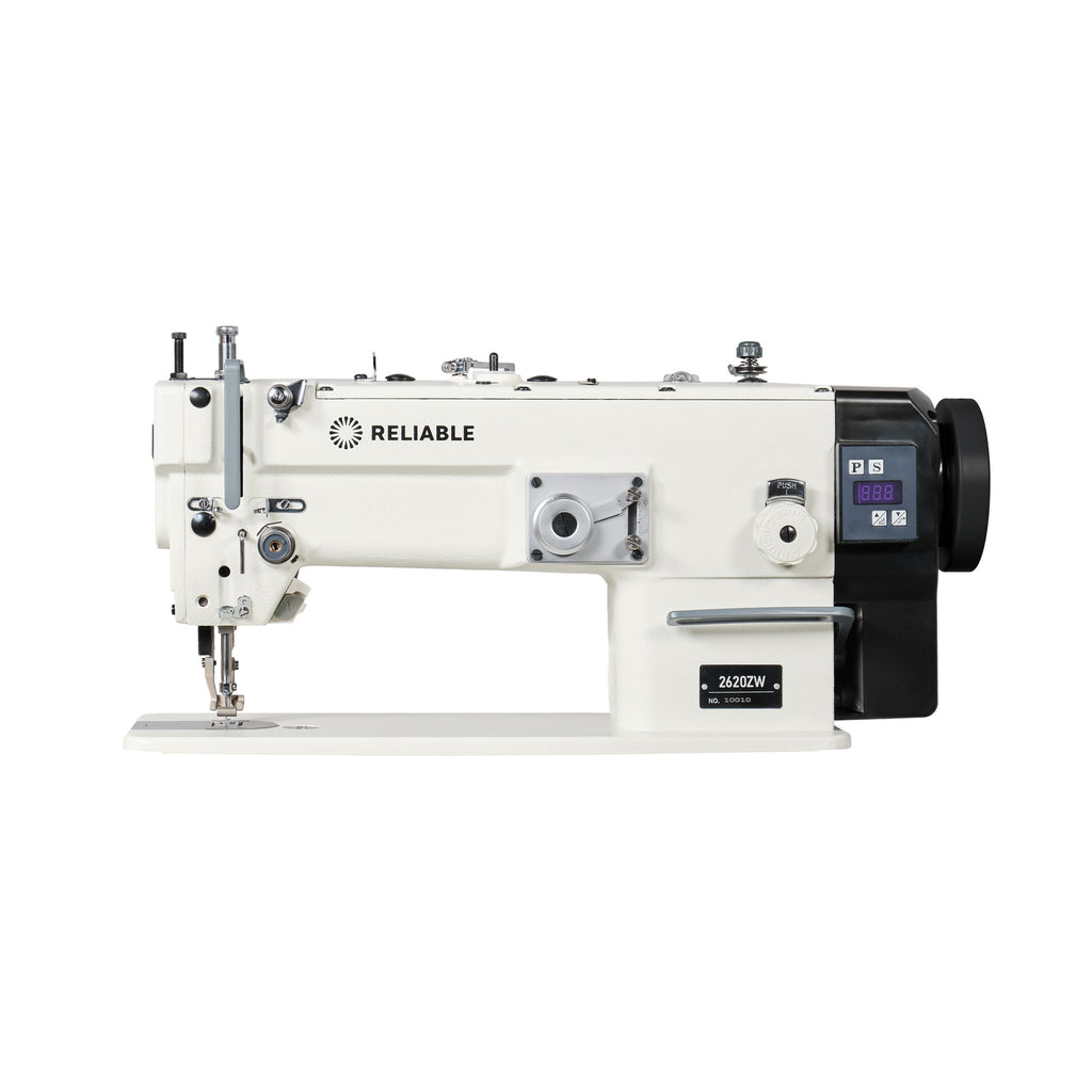 Reliable 2620ZW walking-foot zig-zag sewing machine side view