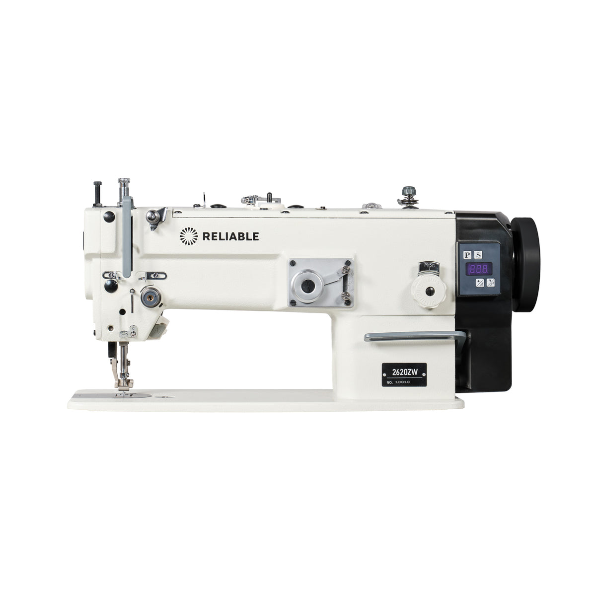 Reliable 2620ZW walking-foot zig-zag sewing machine side view