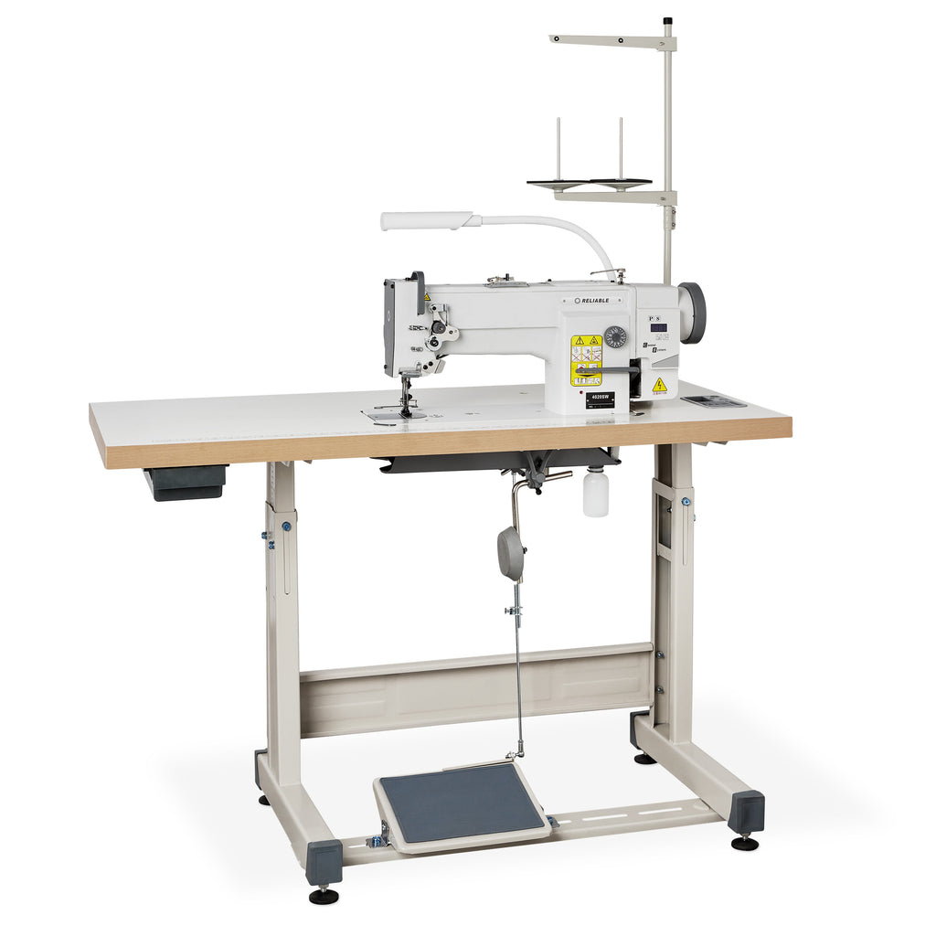Reliable 4020SW industrial sewing machine with standard table and stand